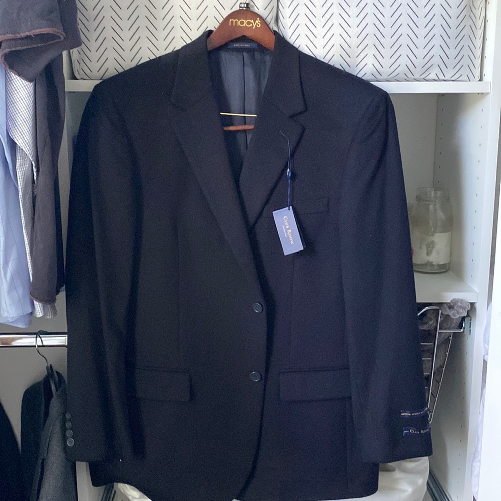Macy’s “club room” suit jacket